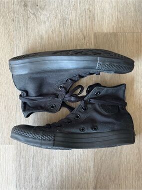All-Black High Top Converse